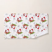 Ho Ho Ho, Santa und Weihnachtsbaumen Badetuch Set (Handtuch)