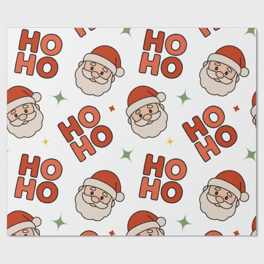 Ho Ho Ho Santa Wrapping Paper – Fun & Festive Geschenkpapier (Flach)