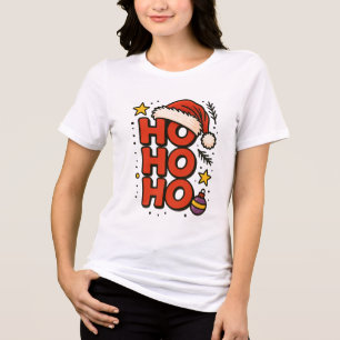 HO HO HO! Santas Lachen und Geschenkelieferung! Tri-Blend Shirt