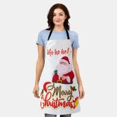 Ho Ho Ho Schürze (Getragen)