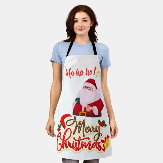 Ho Ho Ho Schürze (Getragen)