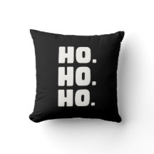 HO. HO. HO. Schwarz & Weiß mit Buffalo-Karo-Rücken