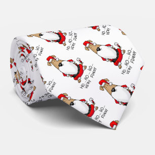 HO HO HO Sehr lustig Weihnachtskostüm Angry Hund N Krawatte