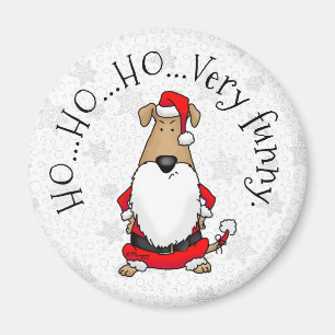 HO HO HO Sehr lustig Weihnachtskostüm Angry Hund N Magnet