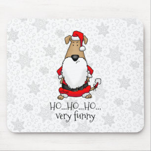 HO HO HO Sehr lustig Weihnachtskostüm Dog Sarcasti Mousepad