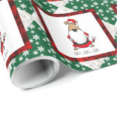 HO HO HO Sehr lustig Weihnachtskostüm Sarcastic Hu Geschenkpapier (Rolleneckpunkt)