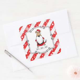 HO HO HO Sehr lustig Weihnachtskostüm Sarcastic Hu Quadratischer Aufkleber