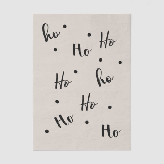 Ho ho ho seidenpapier (Vorderseite)