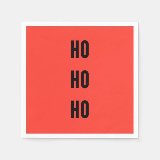 Ho Ho Ho Serviette (Vorderseite)