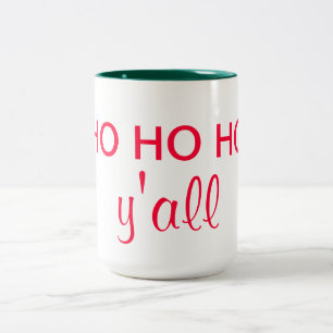 "Ho Ho Ho Sie": Hinterwäldler-Sankt-WeihnachtsSpaß Zweifarbige Tasse