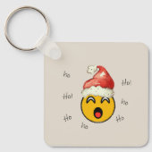 Ho Ho Ho smiley santa Schlüsselanhänger (Vorderseite)