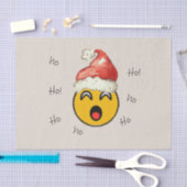 Ho Ho Ho smiley santa Seidenpapier (Handwerk)