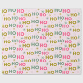 Ho Ho Ho Snowflakes Pastell Moderne Weihnachten Geschenkpapier (Flach)