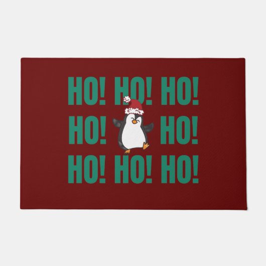 Ho Ho Ho Snowman Fußmatte (Vorderseite)