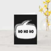 Ho Ho Ho Sprechblase Karte (Gelbe Blume)