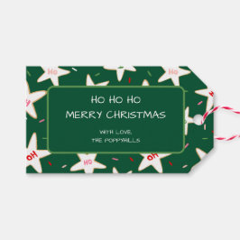 Ho Ho Ho Sternchen-Keks-Weihnachten Geschenkanhänger