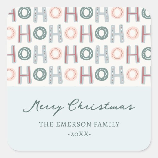 Ho Ho Ho Sticker (Vorderseite)