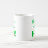 "Ho-Ho-Ho-Summen" grünes Logo Kaffeetasse (Mittel)