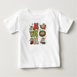 Ho Ho Ho Süße Weihnachtsmonster Charaktere T-Shirt