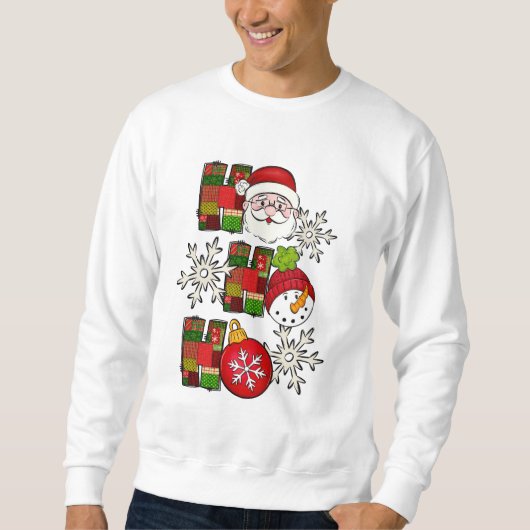 Ho Ho Ho Süßes Weihnachts-Shirt  Sweatshirt (Vorderseite)