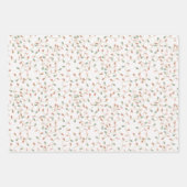 Ho Ho Ho Tangled Lights Weihnachtsbäume Geschenkpapier Set (Vorderseite)