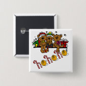 Ho Ho Ho Teddy Bears Button (Vorne & Hinten)