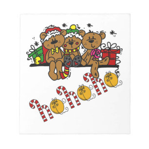 Ho Ho Ho Teddy Bears Notizblock