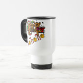 Ho Ho Ho Teddy Bears Reisebecher (Vorderseite Links)