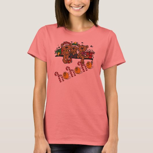 Ho Ho Ho Teddy Bears T-Shirt (Vorderseite)
