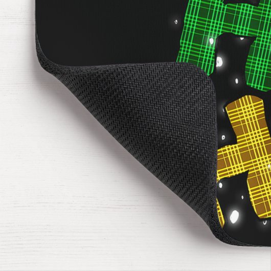 Ho Ho Ho Teeth Santa Claus Dentist Ugly Christmas Mousepad (Ecke)