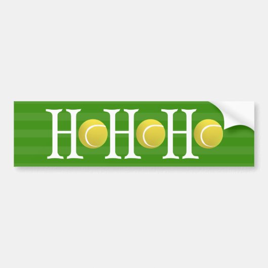 HO-HO-HO - Tennis Autoaufkleber (Vorne)