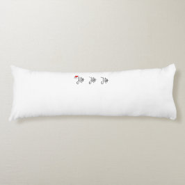 Ho Ho Ho trägt eine rote Weihnachtsmannmütze Seitenschläferkissen