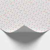 Ho Ho Ho-Typografie-Muster Geschenkpapier (Ecke)