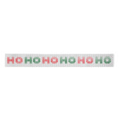 Ho Ho Ho Typografie Weihnachtssüßer Satinband (Vorderseite)