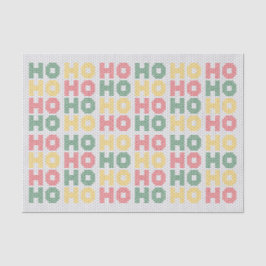 Ho Ho Ho Typografie Weihnachtssüßer Seidenpapier