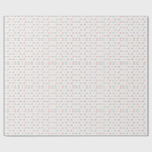 Ho Ho Ho Typography Pattern Geschenkpapier (Flach)