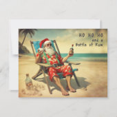 Ho, Ho, Ho und Rum - Karte (Vorderseite)