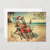 Ho, Ho, Ho und Rum - Karte (Vorne/Hinten)