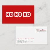 HO HO HO VISITENKARTE (Vorne/Hinten)