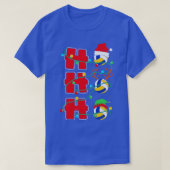 Ho Ho Ho Volleyball Weihnachtsgeschenk T-Shirt (Design vorne)