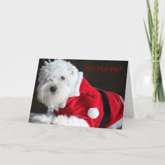 Ho! Ho! Ho! von Sankt-Hund Feiertagskarte