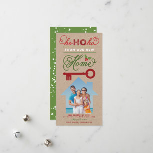 Ho Ho Ho von unserer neuen Zuhause Moving Ankündig Feiertagskarte