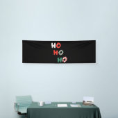 Ho Ho Ho Weihnachten 2,5x8 Vinyl Banner (Messeveranstaltung)