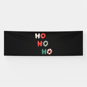 Ho Ho Ho Weihnachten 2.5x8 Vinyl Banner