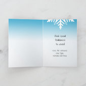 Ho Ho Ho Weihnachten Ethni Santa und Elf in Facema Karte (Innenseite)