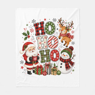 Ho Ho Ho Weihnachten Fleecedecke