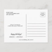 Ho Ho Ho Weihnachten mit rotem Hut Foto (Rückseite)