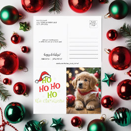 Ho Ho Ho Weihnachten mit rotem Hut Foto