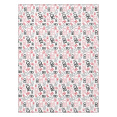 Ho Ho Ho Weihnachten Moderne Typografie Muster Tischdecke (Vorderseite)