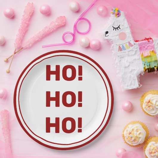 HO Ho HO! Weihnachten Pappteller (Party)